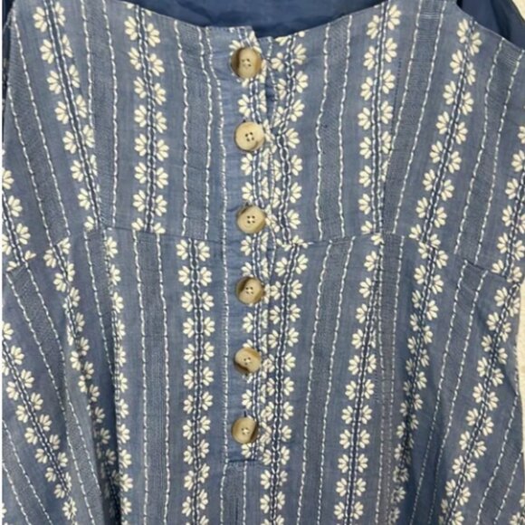 Madewell Embroidered Button-Back Tiered Sundress - Picture 7 of 9